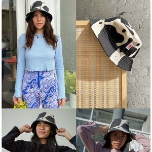 Lisa Says Gah Cowprint Bucket Hat